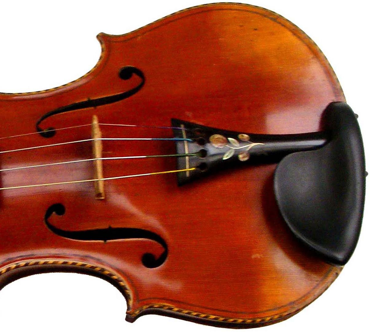 RARE 19th C INLAID VIOLIN,, ANTIQUE GERMAN SAXON BIG, RICH SOUND