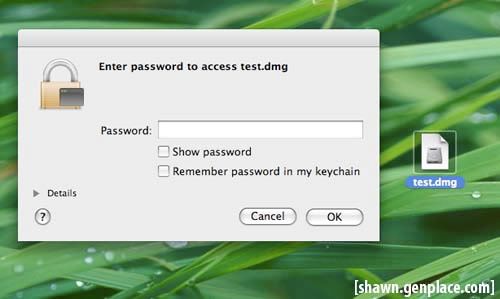 password set in MAc