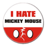 pin i hate mickey mouse