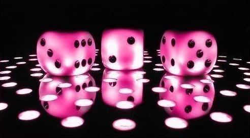 Pink Dice Wallpaper