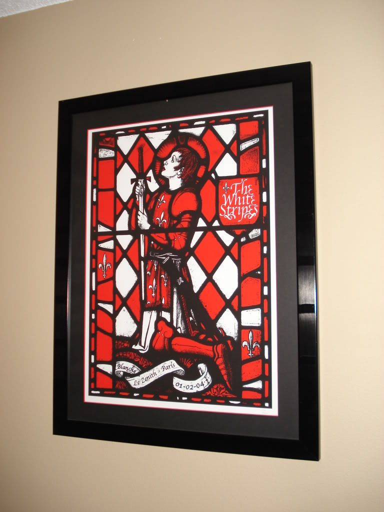 White Stripes Poster