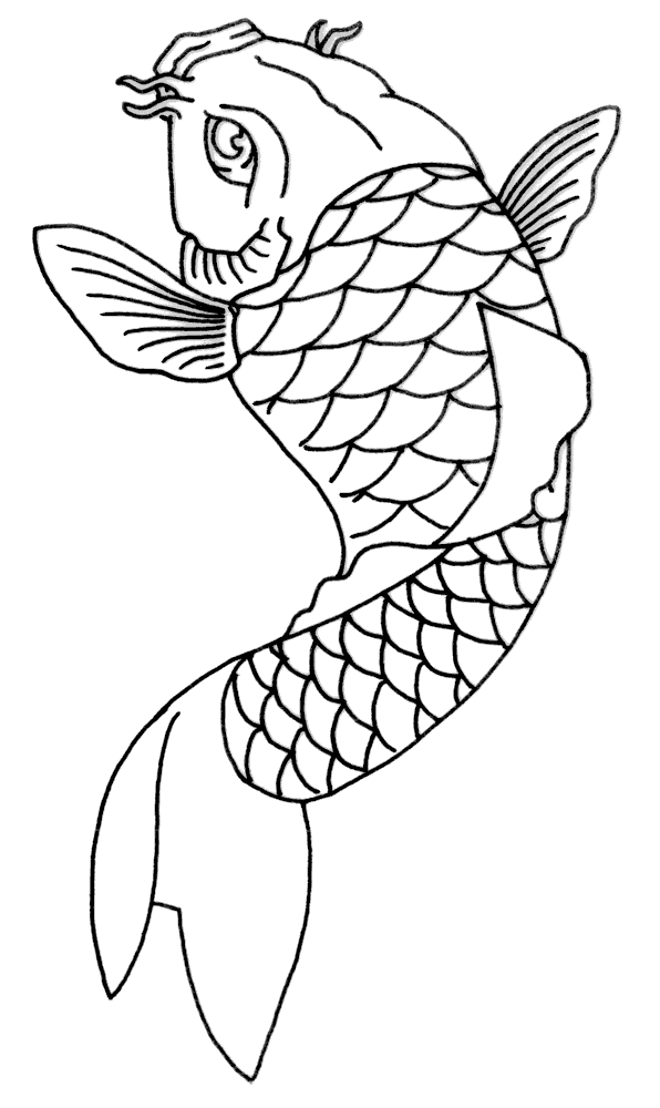 koi-fish-tattoo-outline1.gif picture by jetseponciano - Photobucket