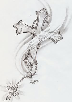 Aztec ink Tattoo :: Rosary_Cross_Shine_Tattoo_by_2Face_.jpg picture by 