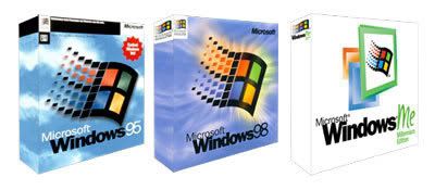 Windows 95 + 98 + ME